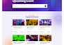 event ticket booking website photography membership website ecommerce website